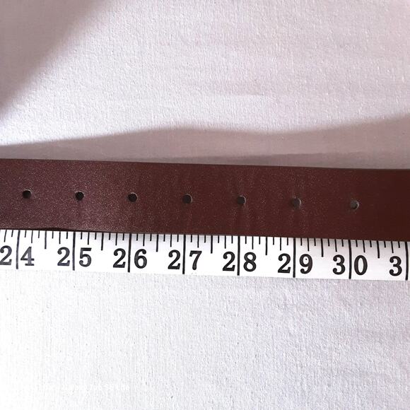 Womens Fashion Belt with Triangle Buckle Small Waist Wide Coffee Brown Strap" - Picture 9 of 10